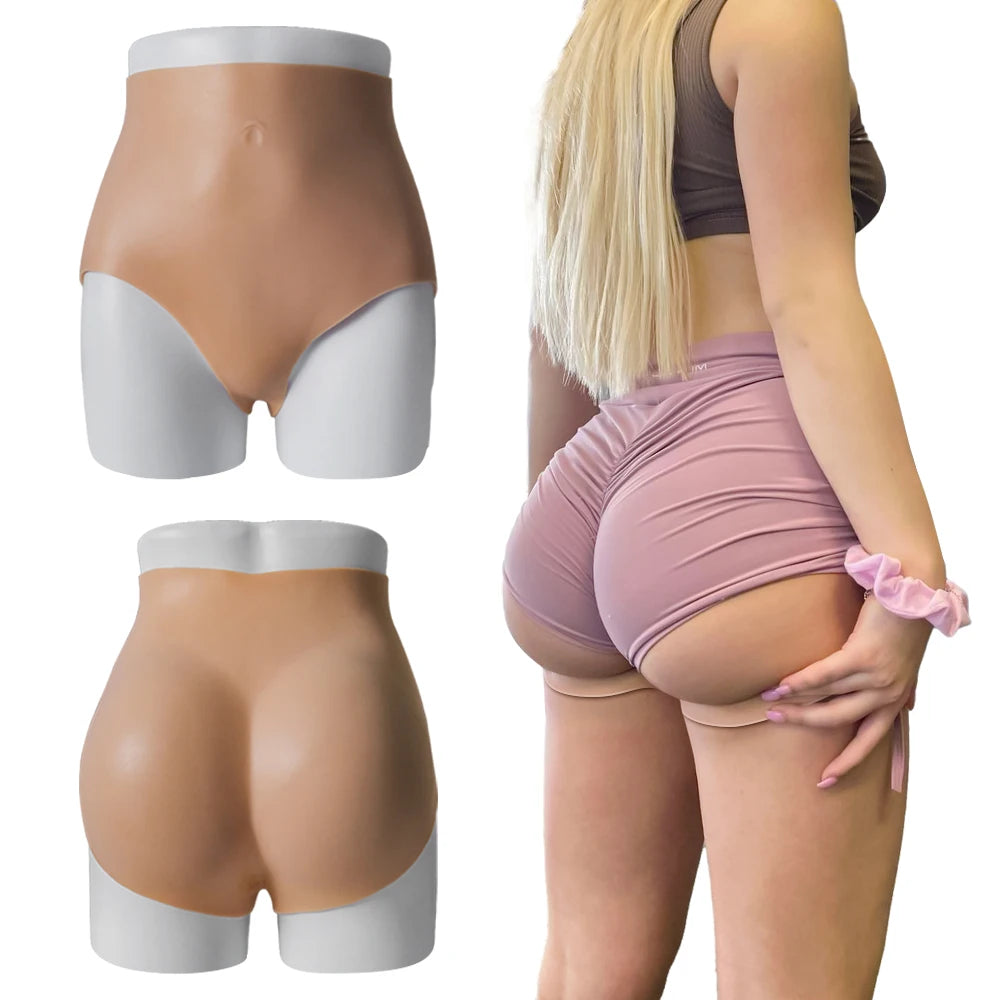Silicone 2cm Butts Enhancement Padded Panties Female Big Ass Lifter Sexy Underwear Fack Buttocks Shapewear For Women