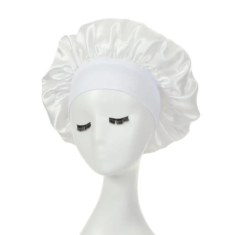 Silky Satin Lined Bonnet Sleep Cap Stay On All Night Hair Wrap Cover Slouchy Beanie For Curly Hair Protection For Women And Men