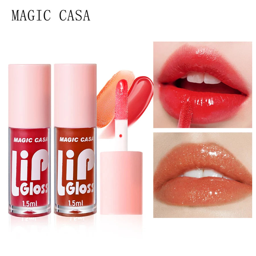 NEW Arrivals 6PCS Set Korean Small Bottle Hydrating Jelly Lip Oil Long-Lasting Moisturizing Smooth Shimmering Lip Hydrating Liquid Korean Skin Care Products
