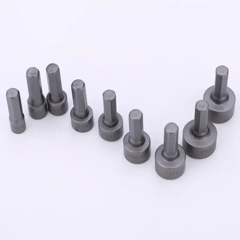 NEW Arrivals 9PCS/Set 5mm-13mm Hex Sockets Sleeve Nozzles Nut Driver Set Screwdriver Set Schroevendraaier Set Bits Sets Tools Socket Wrenches