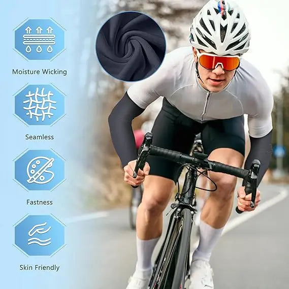NEW Arrivals 5 Pairs of Breathable Sun Protection Arm Sleeves, Universal UV Protection Glove Sleeves for Men and Women, Outdoor Running Cycling Sports Apparel Accessories