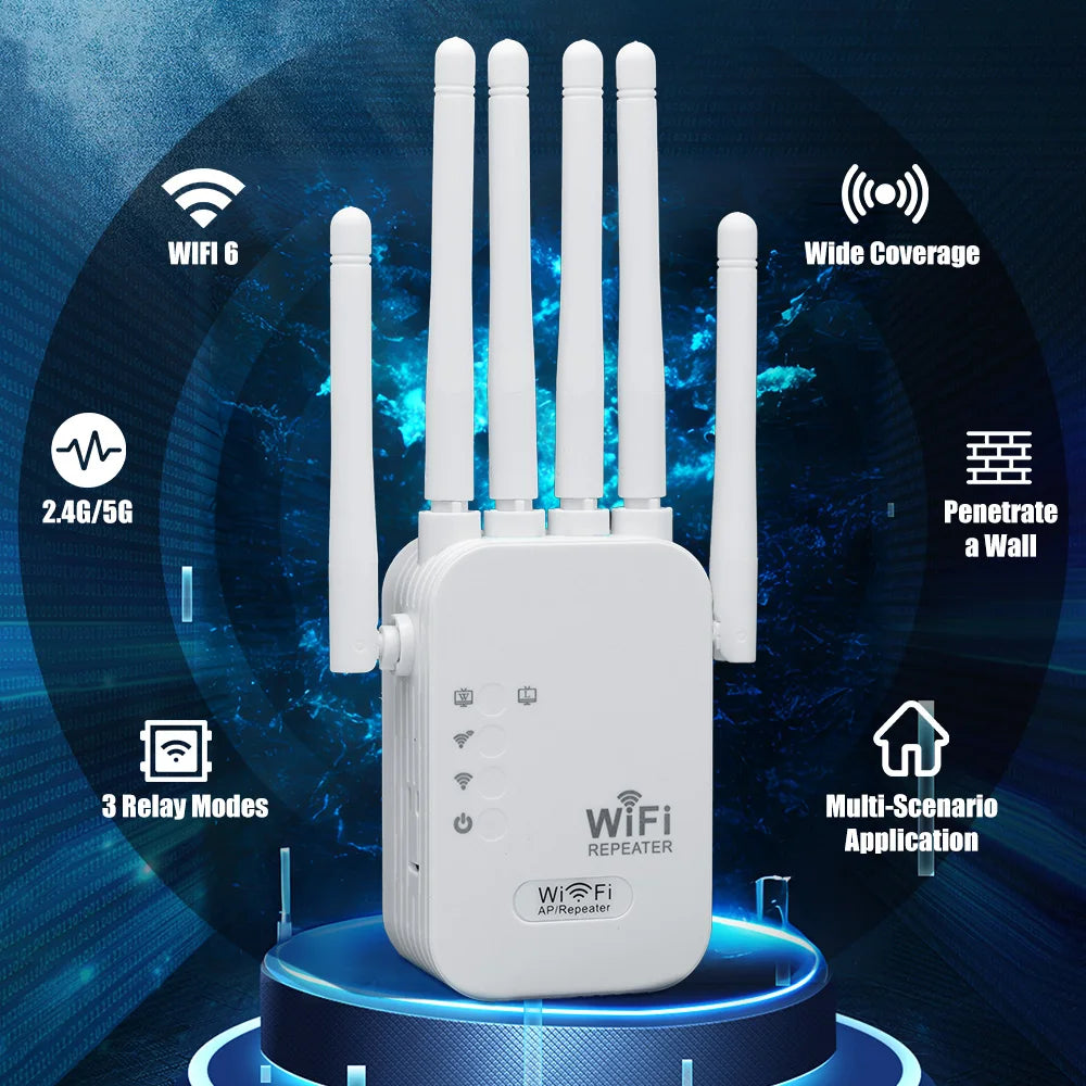 NEW Arrivals 300Mbps Single frequency Wi-Fi Repeater Wireless WIFI Extender Wi-Fi Booster 2.4G Network Amplifier 360° Full Coverage Signal Home Electronic Supplies