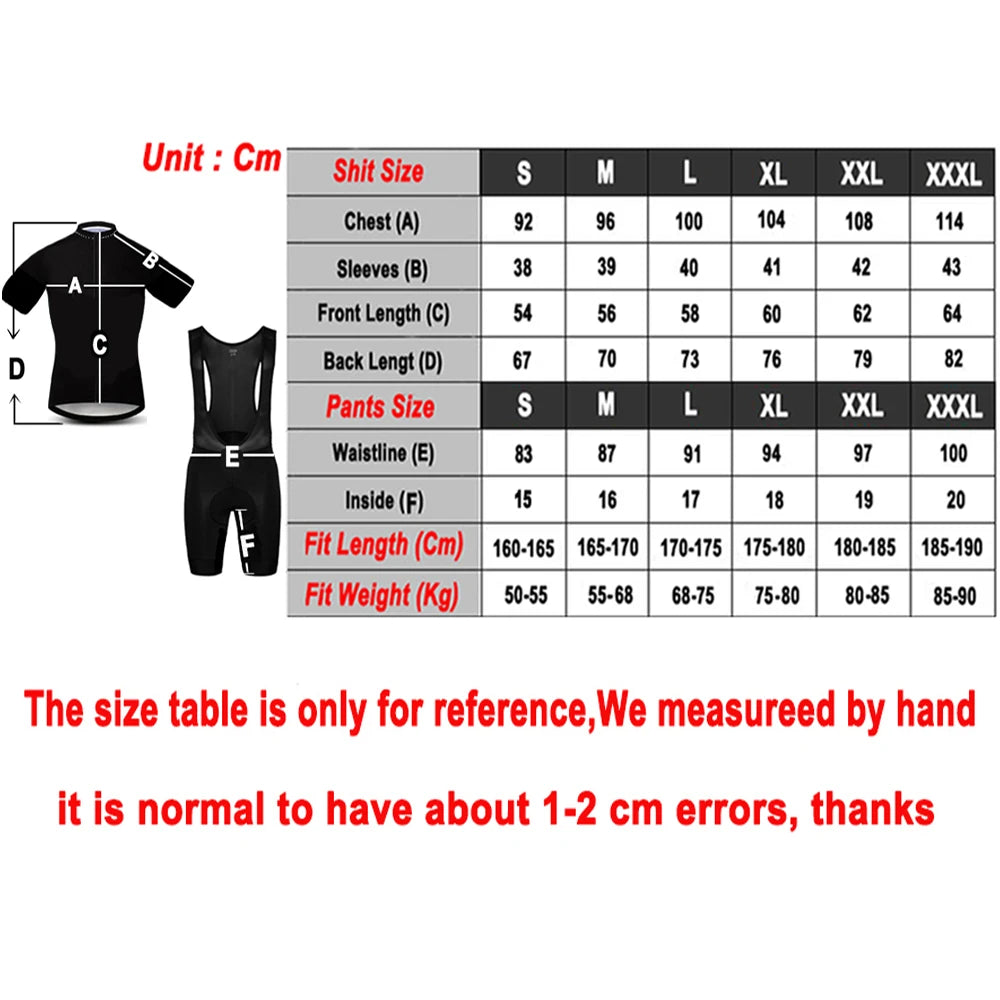 New Cycling Set 2024 UAE Team Cycling Jersey Bike Shorts Men Women 20D Ropa Ciclismo Riding Maillot Bicycle Clothing Uniform