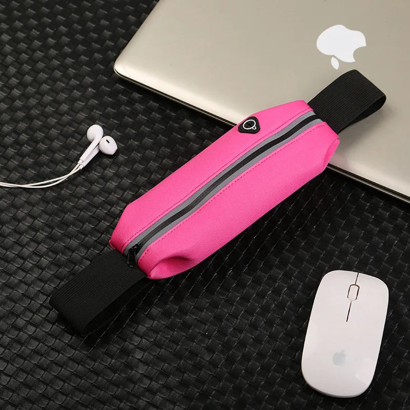 NEW Arrivals Running Belt Waist Bag for Cell Phone Sports Fanny Pack Waterproof Men Women Hidden Gym Bags Pouch Outdoor Travel Hiking Beach Cycling Waist Bags Sports Supplies