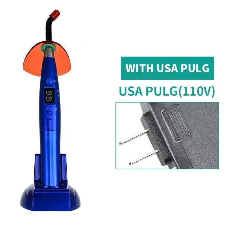 NEW Arrivals Dental Wireless Curing Light Resin Solidification 5W≥1200mw/c㎡ 440-480nm Wavelength Curing Machine With LED Screen Teeth Mouth Hygiene Tools Health Care Supplies
