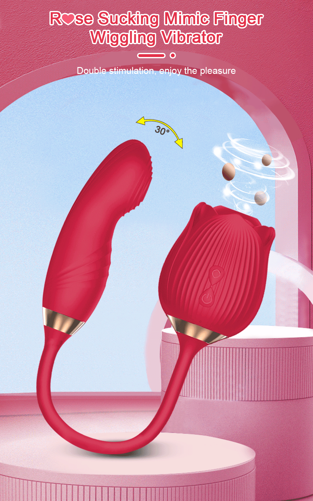 NEW Arrivals Sucking Vibrator for Women Masturbation Vagina Patting Clit Stimulator G Spot Rose-Dildo Vibrating Female Masturbator Massage Adult Sex Toys Supplies