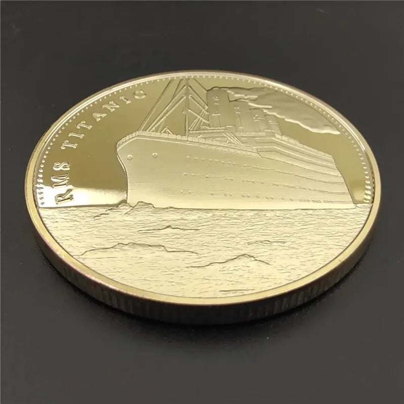 1912 Titanic Anniversary Memory of Victims Commemorative Tragedy of The Titanic Gift Coin Home Decoration Collect Coins