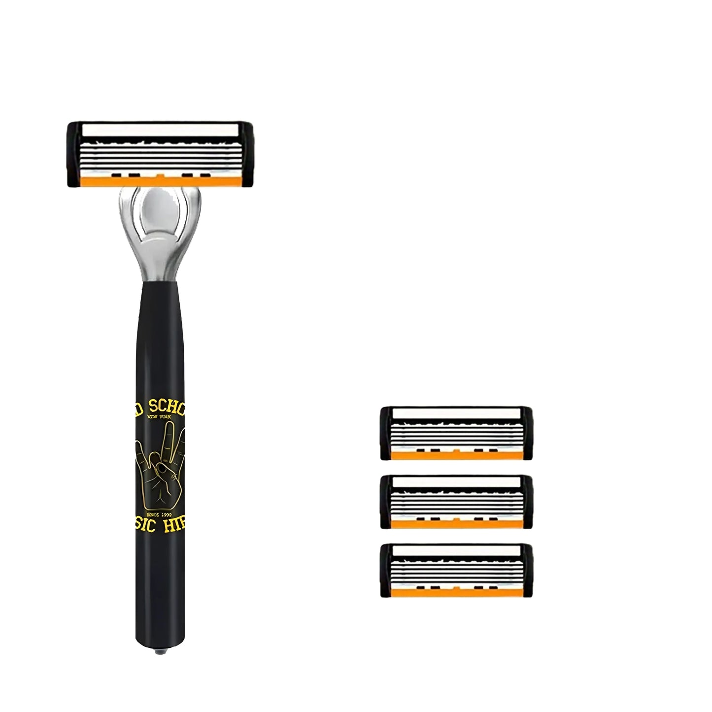 Brand New 21 Blades 7 Layer Set Men And Women Manual Safety Razor Blade 7-Layer Stainless Steel Hair Removal Shaving Blades Replaceable Shaver Head