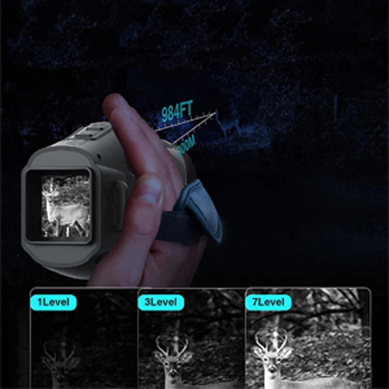 NEW Night Vision Goggles,1080P 64GB Card Digital Night Vision Monocular, Infrared Monocular Save Photos/Videos, Thermal Imaging Telescopes Outdoor Camping Hunting