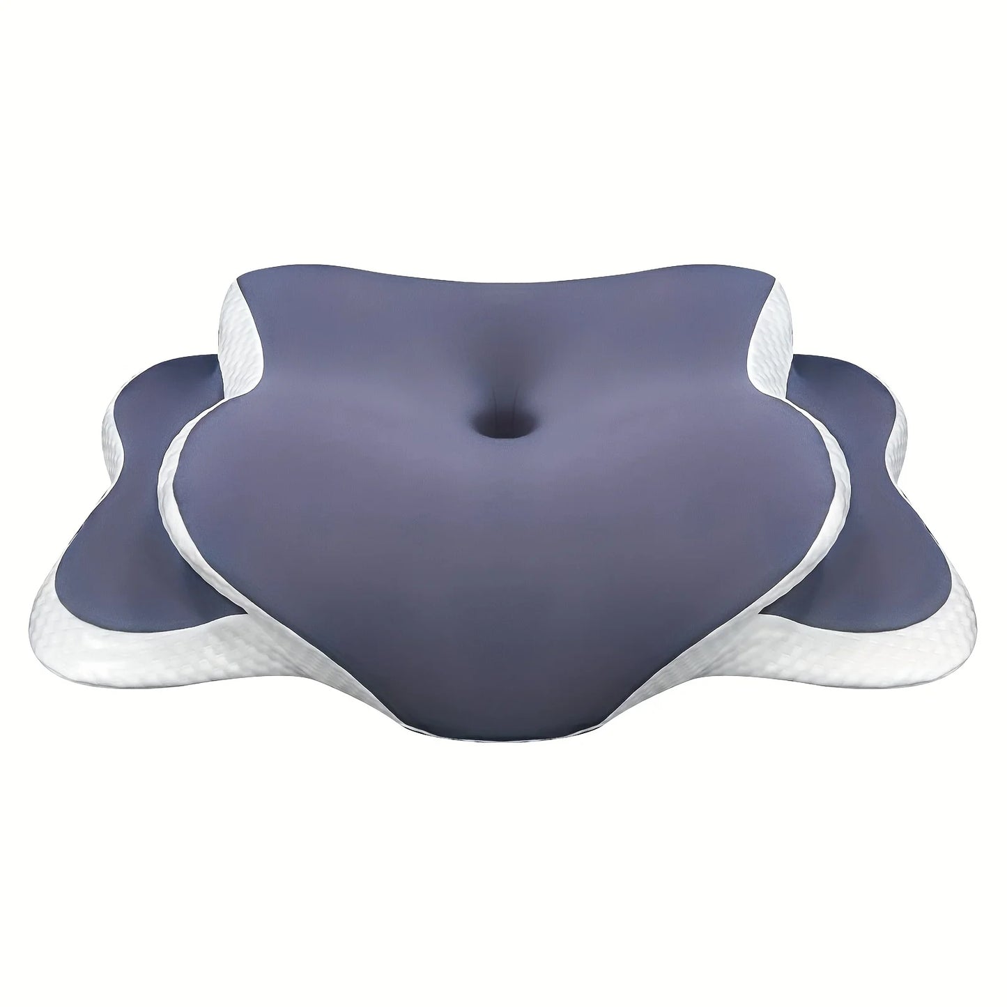 NEW Arrivals Purple Color Butterfly-Shaped Ergonomic Pillow – Breathable Mesh Fabric, Suitable for Side Sleepers, Back Spine Cervical Support Massage Cushion