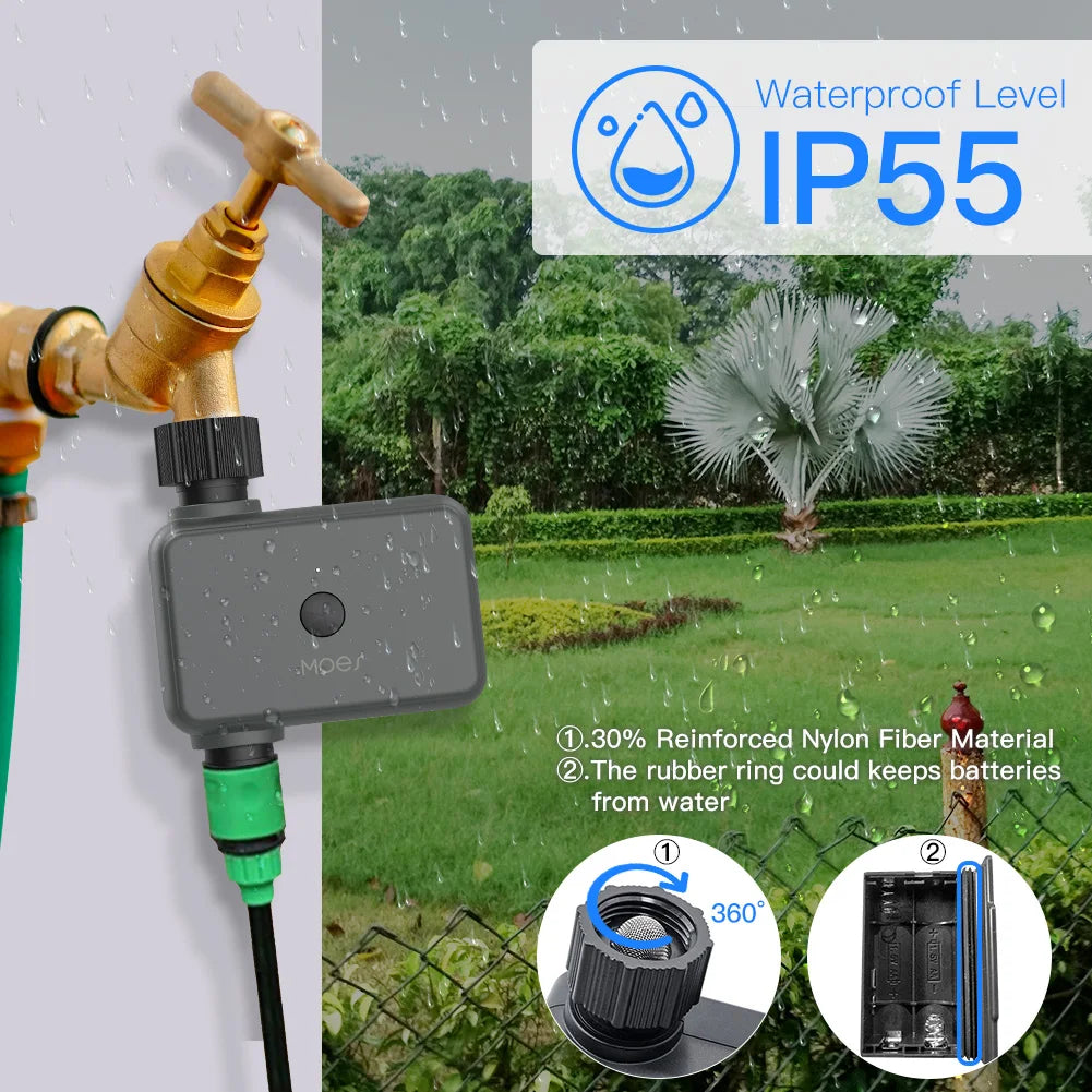 TUYA App Smart Bluetooth Garden Watering Valve Irrigation Timers Remote Controller Filter Washable Programmable Timed Sprinkler