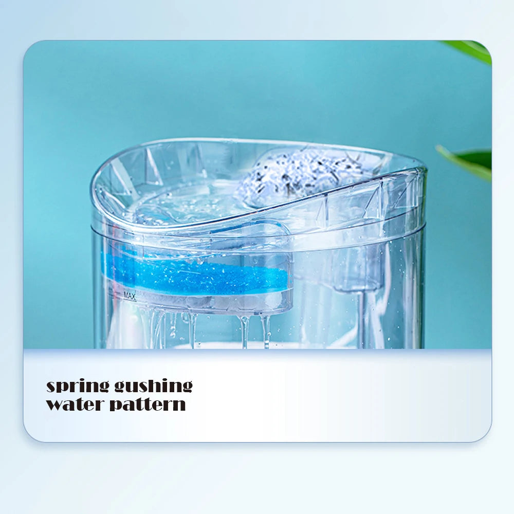 NEW Arrivals Cat Water Feeder Automation Sensor Faucet Fountain Food Grade Transparent Plastic Dog Water Dispenser For Cat Pet Sensor Drinker Pets Supplies