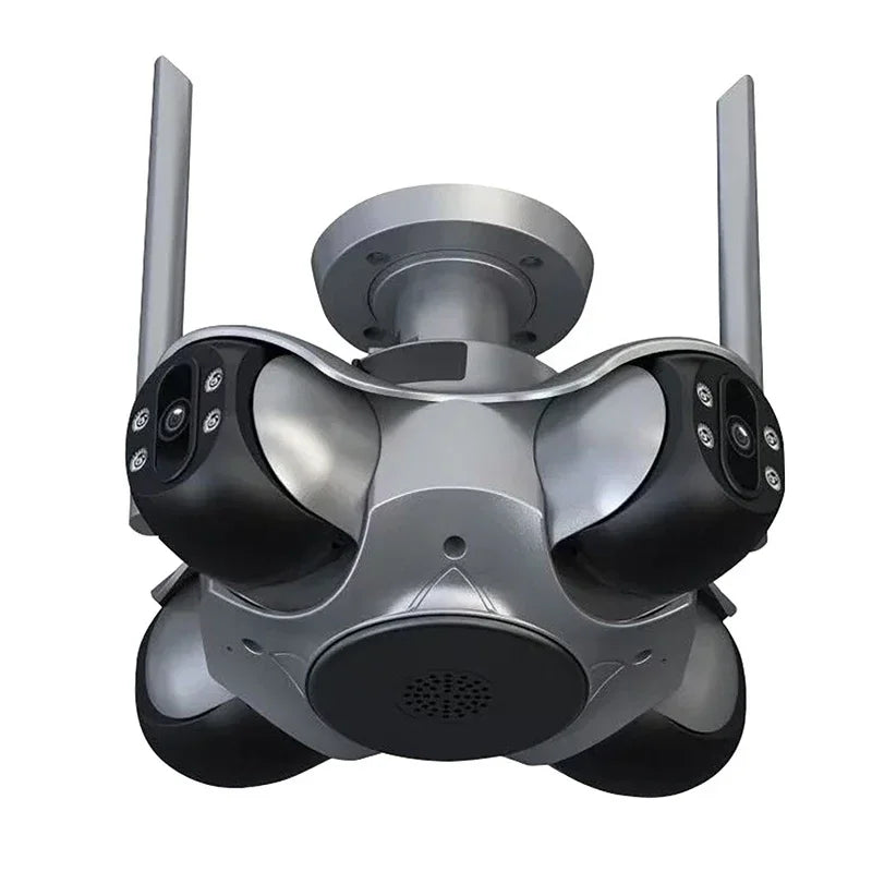 NEW 20MP Surveillance Camera 10K With Four Screens Four Pan Tilt zoom, 360° Panoramic View Home Outdoor Office Factory Wireless Wi-Fi 128GB Network Camera Home Security Supplies