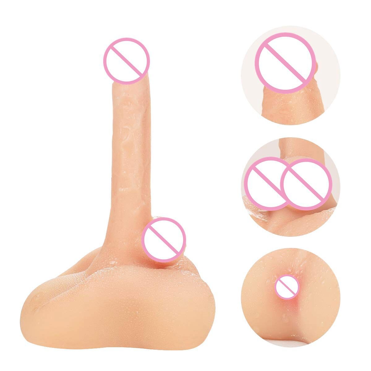 male vagina soft dildo anal gay sex toys real 18cm penis masturbation rubber ass cock Sex Doll for Women Adults Lesbian Shemale