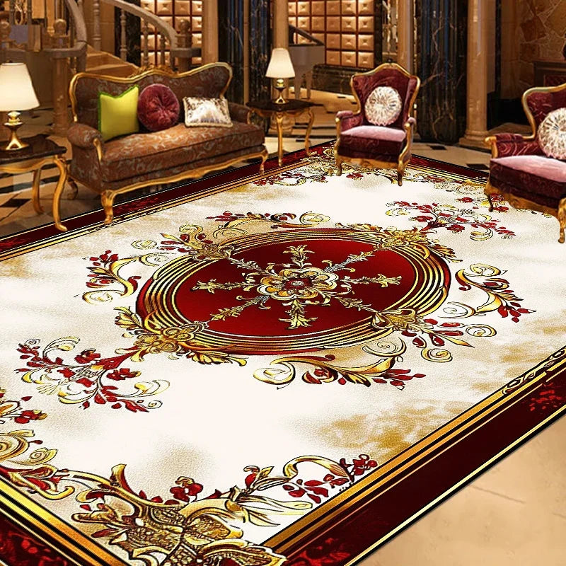 NEW Arrivals 13 Patterns 2Mx4M Luxury Retro Persian Carpet Living Room Large Area Decoration Sofa Area European Style Rugs for Bedroom Cloakroom Non-Slip Floor Carpets