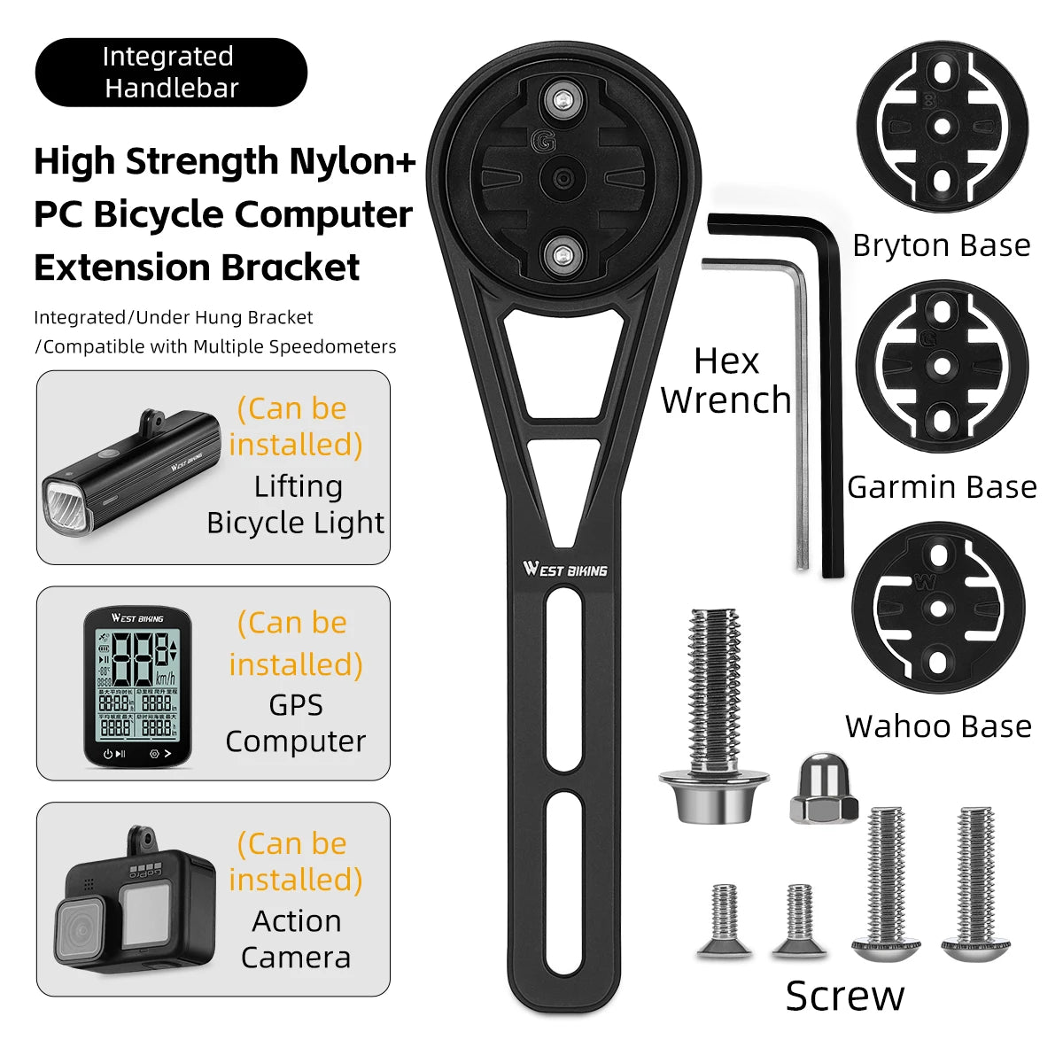 NEW Cycling Computer Holder For Garmin/Bryton/Wahoo Speedometer Bike Lights & Camera Mount MTB Road Bicycle Accessories