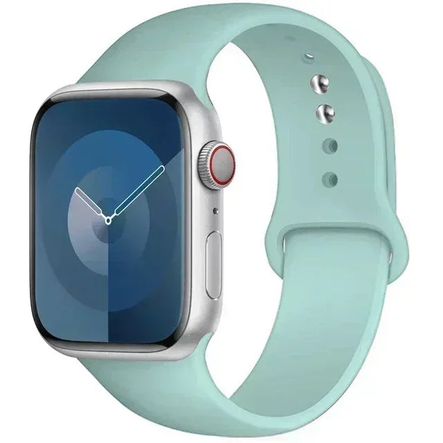Original Silicone Strap For Apple Watch Band 44mm 38-40 42-46 41-45 46MM 49 mm Bracelet Watch Serie Accessories 10 9 7 4 5 6 8 SE Ultra 2 3 Electronics Supplies