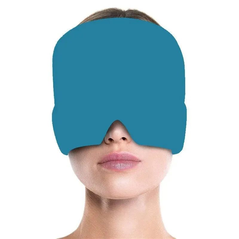 NEW Arrivals Relief Headgear Migraine Head Pain Relief Cap Gel Ice Cap Single Layer Headgear Ice Pack Headgear Relief Stretchable Compress Hood Massage Accessories Health Care Supplies