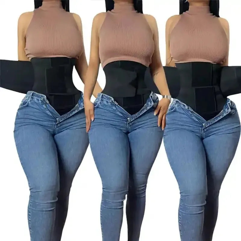 High Compression Wrap Waist Trainer Corset Slimming Sheath Flat Belly Women Body Shapewear Waist Belt Tummy Fitness Girdles