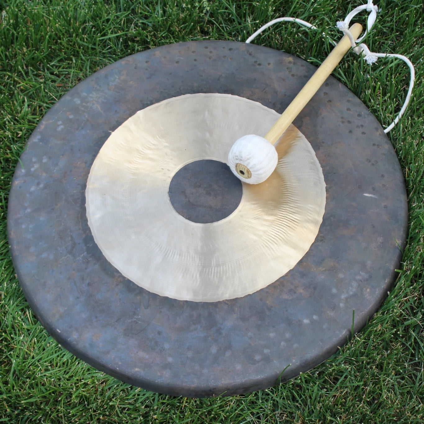 NEW Arrivals Tibetan Traditional Gong 8Inch Chau Gong and C-Stand Mini Gong Free Wooden Mallet included
