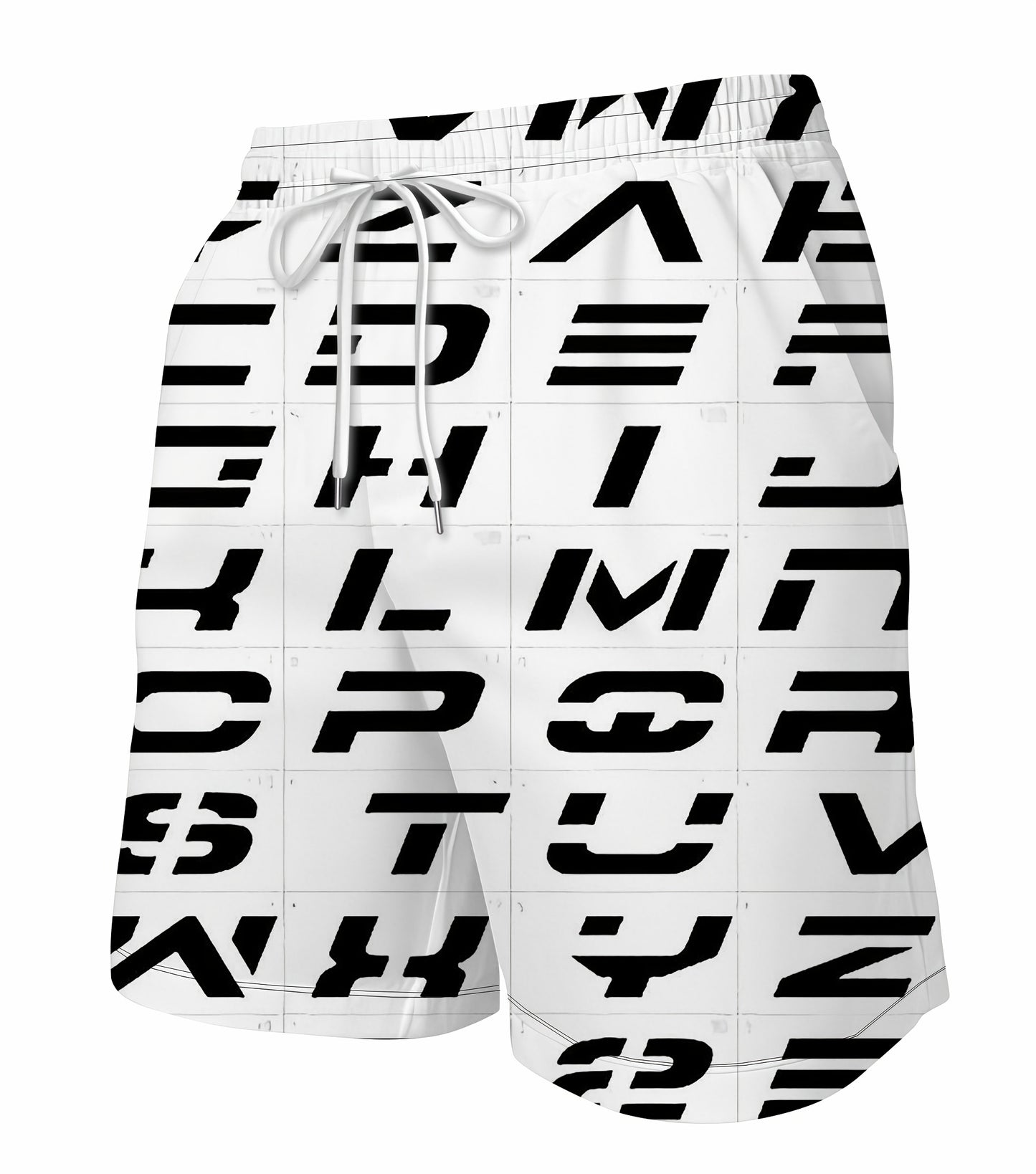 UK 42-56 Plus Size Men's Summer Casual Shorts Featuring Bold 3D Letter - Lightweight, Breathable Fabric Ideal for Beach, Vacation, and Outdoor Activities. Modern Beachwear, Summer Sport Shorts