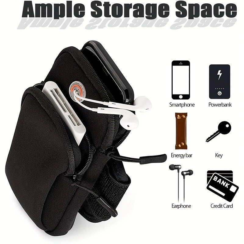 Waterproof Running Arm Bag for Mobile Phones - Securely Store Your Phone While Exercising Outdoor Running Hiking Sport Activities Accessories