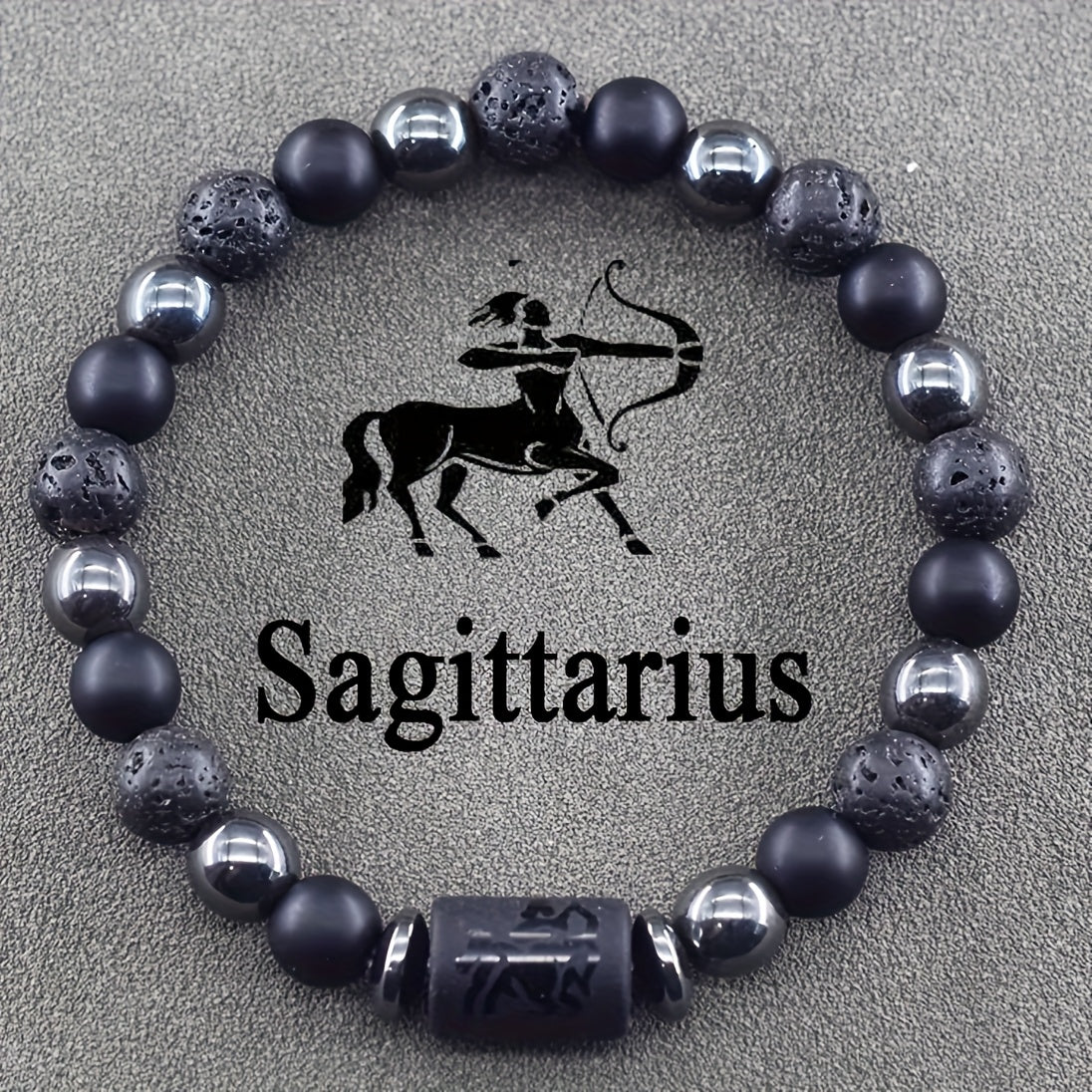 12 pcs The 12th Horoscope Months of Zodiac Natural Stone Beaded Bracelet, a Blessing Bracelet for Couples and Friends, Suitable as a Birthday Gift for Men and Women Jewelry Accessories