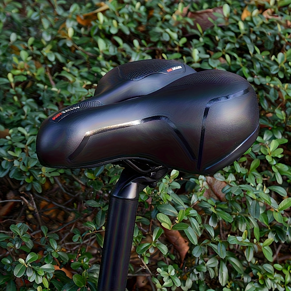 Ultra-comfortable Bicycle Seat Cushion | Unisex Wide Saddle | 2 Shock-absorbing Balls + Memory Foam Cushioning | Waterproof, Sweat-resistant, and Non-slip | Suitable for Mountain/road/commuter/fitness Bikes | Long-distance R