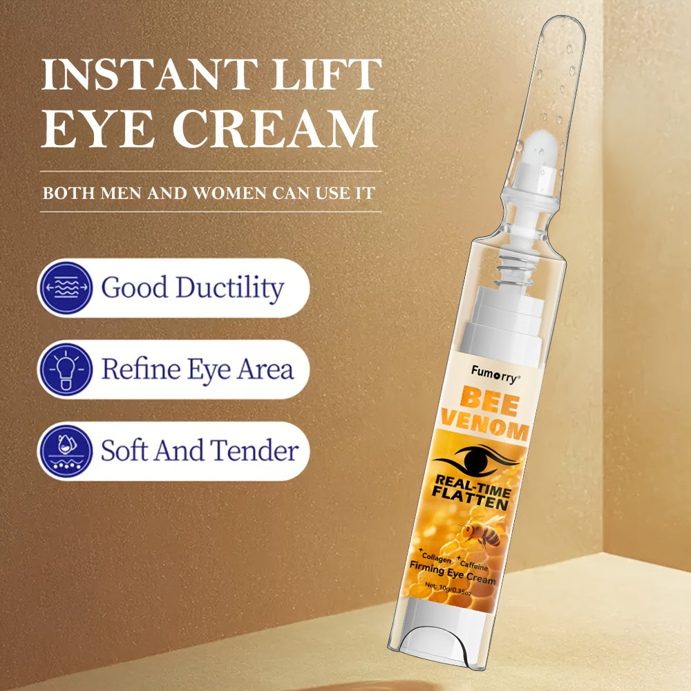 Instant Lifting & Firming Eye Cream with Bee Venom Collagen - for dark Circle, Puffiness, Wrinkles, for All Light Beige Types (Sensitive, Dry, Oily, Combination) Natural Ingredient, Easy Application, Skincare Routine, Christm