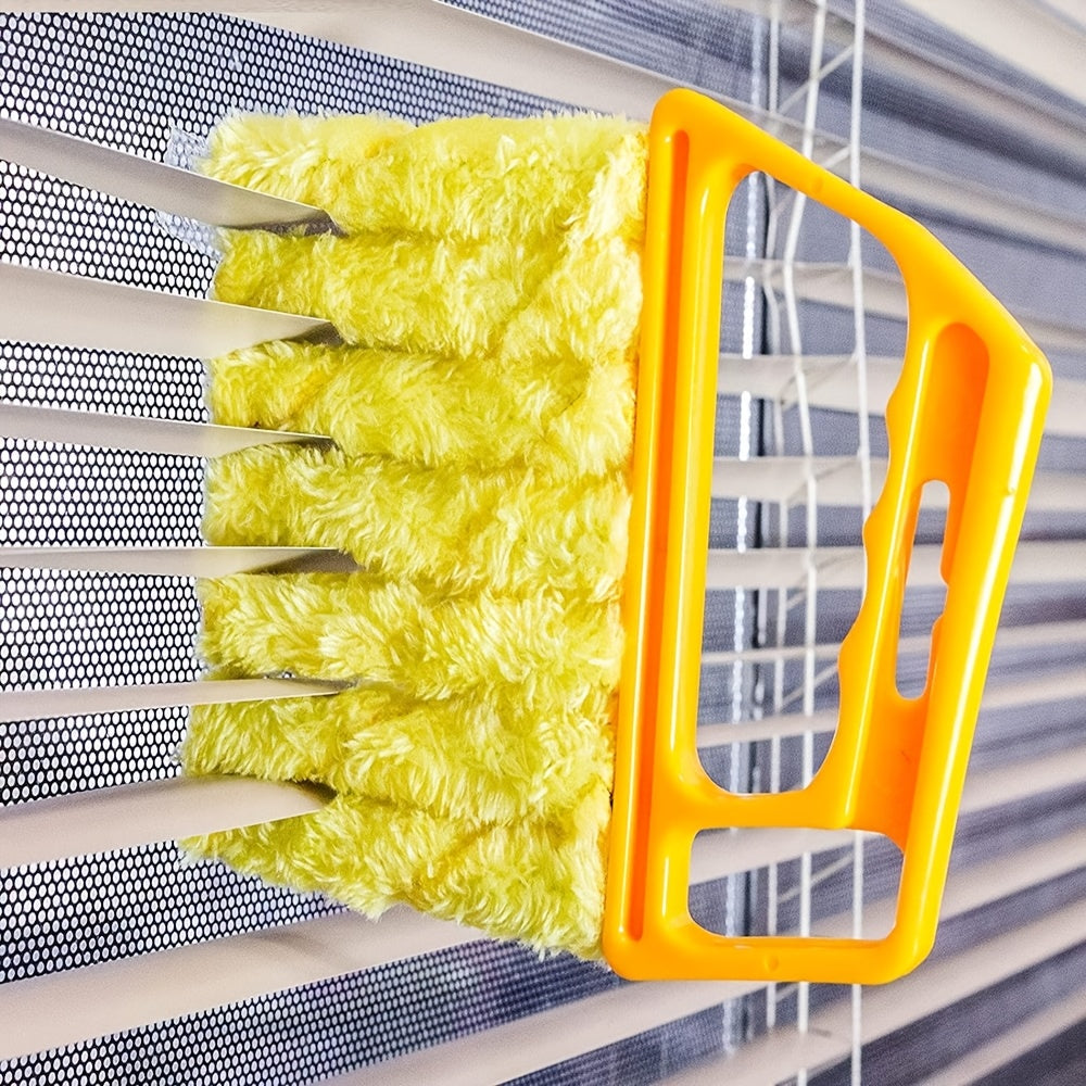 2 PCS Set Microfiber Blind Cleaner Kit - Reusable Crevice Brush for Vents/Windows/Curtains - Washable Household Tool Home Office Cleaning Tools Sets