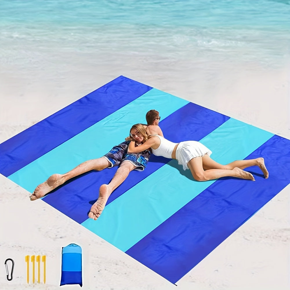 NEW Picnic Beach Camping Blanket 4-7 Adults Oversized Lightweight Sand Proof Beach Blanket Large Picnic Mat Beach Blanket for Beach Travel Camping Hiking