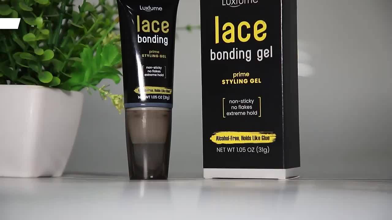 3pcs Bonding Gel for Wigs & Hair Extensions - Gentle Scalp-Friendly, Strong Hold Styling Gel with Aloe Vera & Argan Oil, 3, 5oz/100ml, Unisex for Men & Women, Protects Hair from Damage, Easy Application, No Residue, Hair Styl