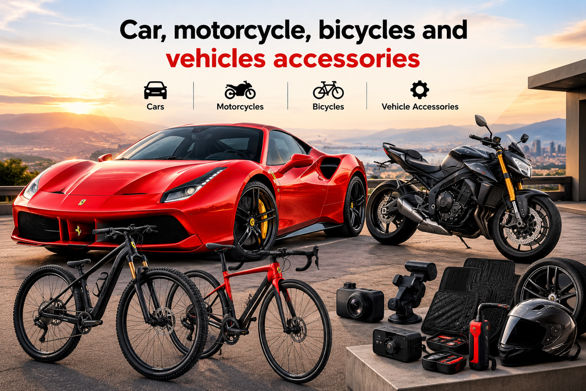 Cars-Motorcycles-Bicycles-Vehicles Accessories