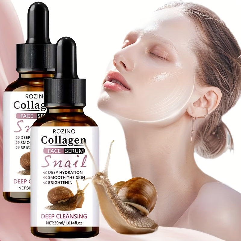 This Multi-Functional Facial Serum Features 20 Times The Collagen And Snail Mucin Content. It Quickly Hydrates And Penetrates The Skin, Providing Moisture And Firmness. Developed with Professional Protein Technology, It Is Su