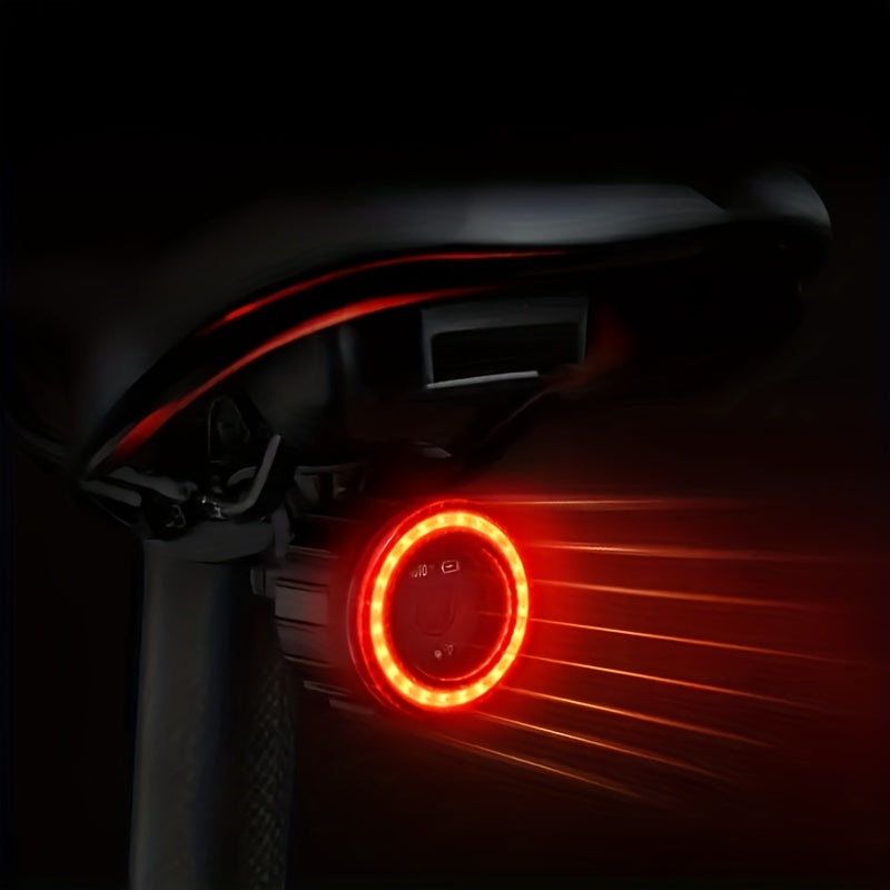 NEW  Smart Bike Rear Light, Auto Start Stop Brake Sensing LED Charging Cycling Smart Bicycle Taillight Bicycle Lighting Accessories Sports Supplies