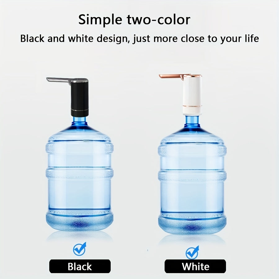 Outdoor Travel Camping Beach Electric Universal Water-Bottle Pump Dispenser 5-Gallon: KT077 Foldable Automatic Water Bottle Pump, Portable Electric Drinking Water Pump USB Charging 3.79-18.93 L Water Bottle Switch