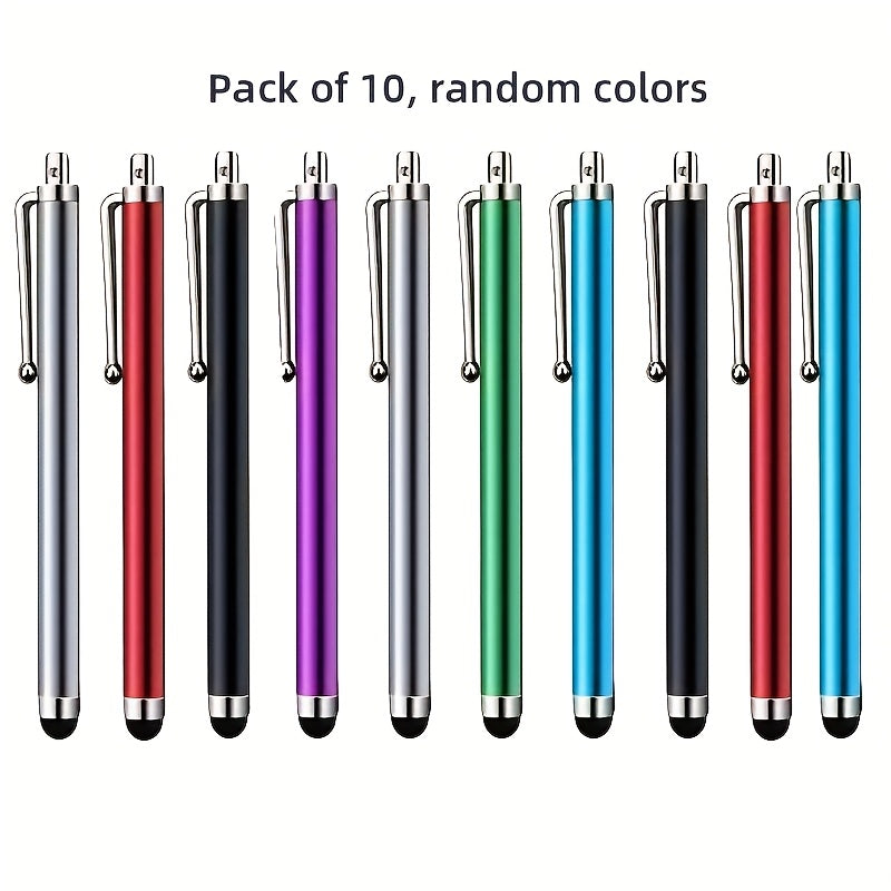 NEW Arrivals 6 Pack Set of Universal Stylus Pens: Compatible with iPad, iPhone, and Samsung Touch Screens Computer Accessories Tools Sets For Home and Office Supplies