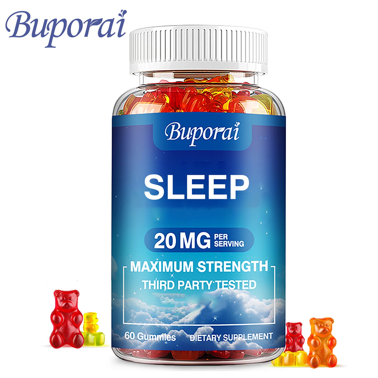 Sleep 20mg - Menopausal Supports Your Healthy Sleep Period Cycle and Improves Overall Sleep Quality, Relieves Stress and Anxiety, Menopausal Use, Feminine Care, Regulate PH Balance - 60pcs