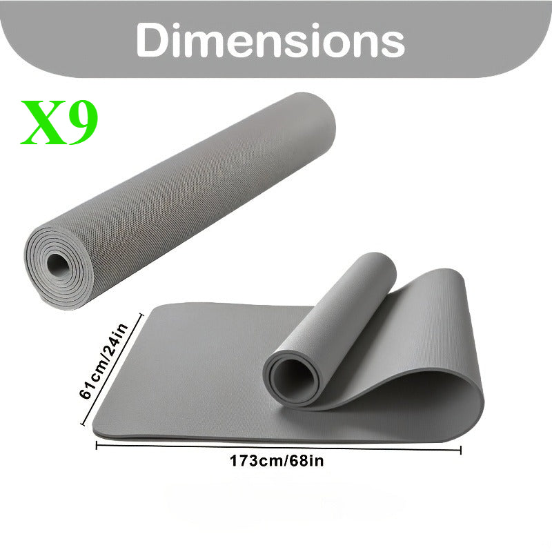 New Home Gym 3mm Professional Durable Unisex Mat, Home Fitness Pilates Floor Exercise Mat, Pilates Mat, Non-Slip Widened Pilates Mat, Thick and Wide Pilates Mat, Fitness Mat, Thick Pilates Mat, Thick Fitness Mat, Home Fitness