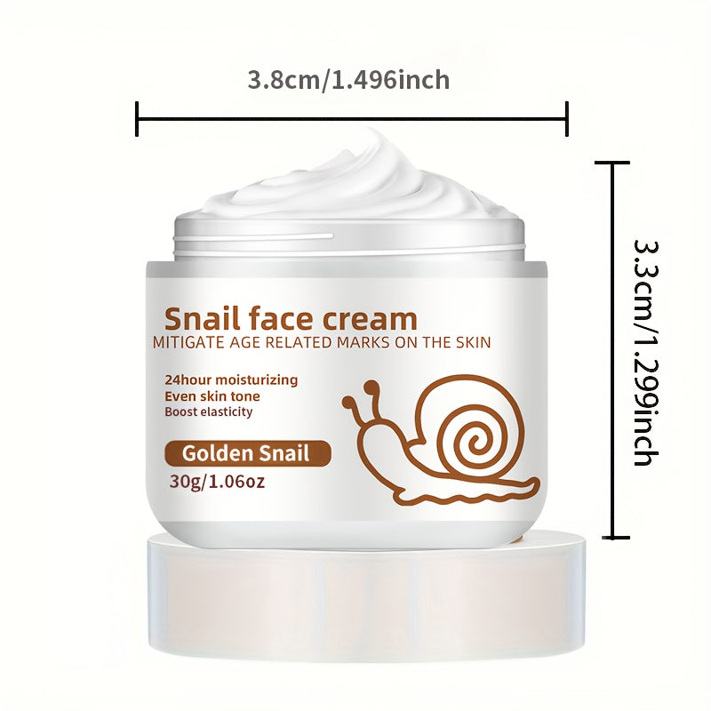 NEW 60G/ Snail Facial Cream Provides a Light Hydration Suitable for All Skin Types, Featuring a Gentle Feel And a Thick, Consistency That Is Neither Sticky Nor Heavy, Giving The Skin a Youthful Appearance