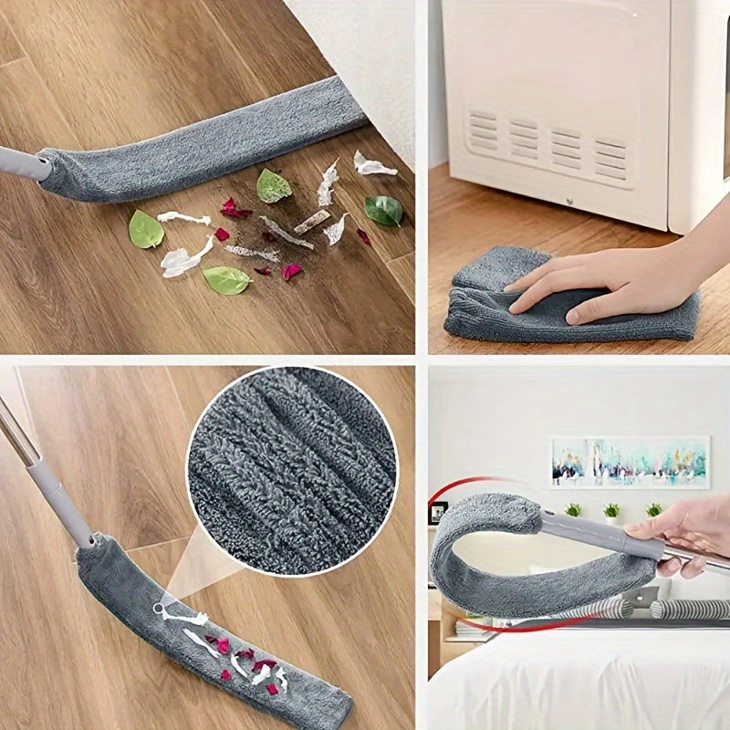 4 PCS Set , 2.8M ultra fine fiber dust collector cleaning kit, with extension rod, retractable and flexible dust collector, used to clean ceiling fans, high ceilings, louvers, furniture, air conditioning, car surfaces, can cl