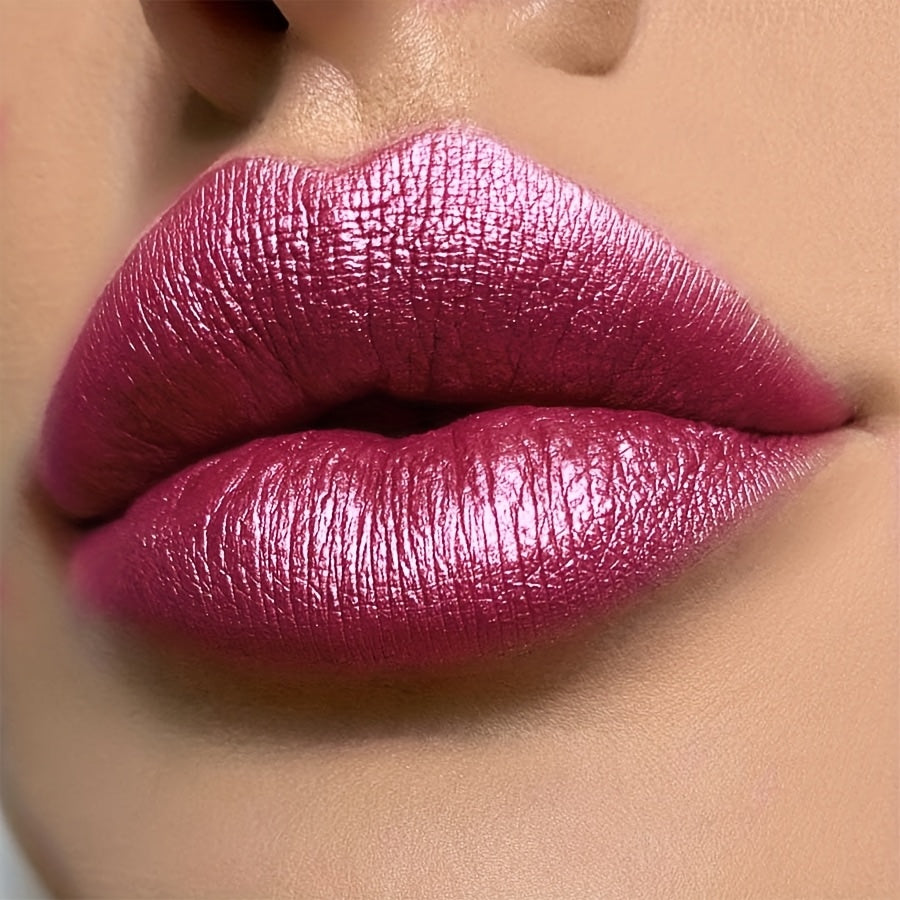 Waterproof Lipstick, Non-Sticky, Colorful, Long-lasting Makeup, Pearlescent, Sparkling, Suitable for Beginners, Lip Gloss Women Make-Up Accessories
