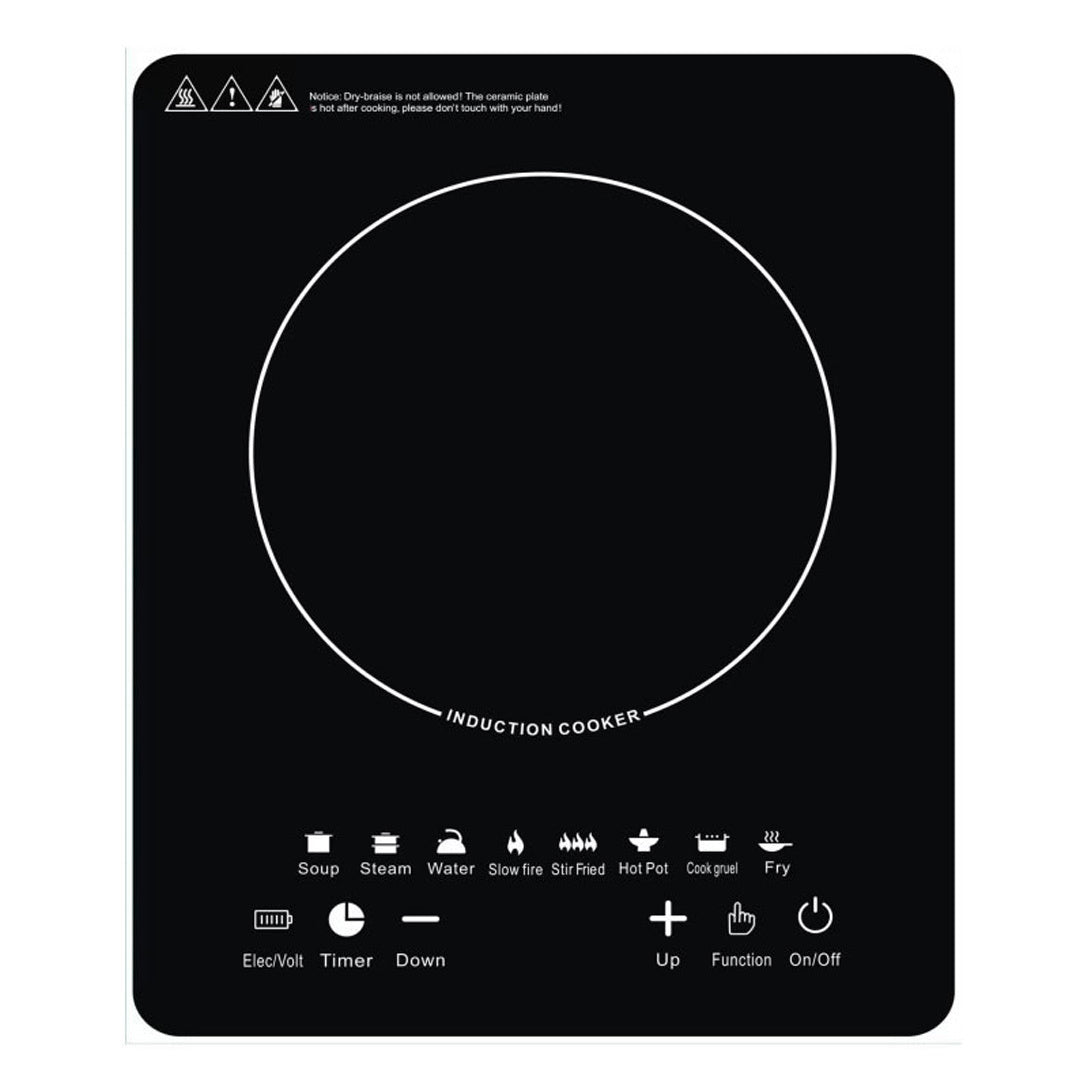 Electric Induction Hob Portable Digital Touch Single Cooker Hot Plate Tool for Home Kitchen Outdoor Camping