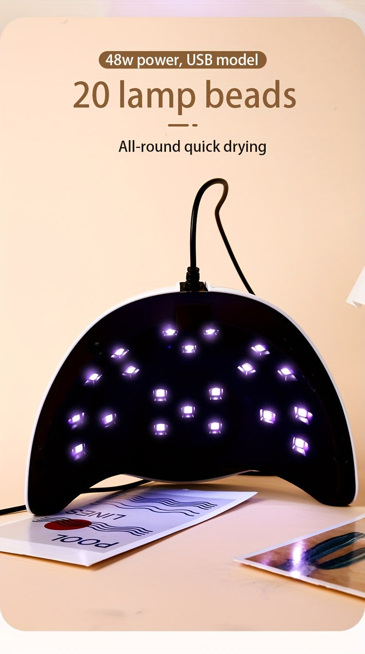 Professional Quick-Dry /LED Nail Lamp - /LED Light Machine for Fast Gel Polish, LCD Display & Operation (Adapter-Free) - & Salon Use, Low-Power /Blue Light for -Free Nail Hardening, No Odor