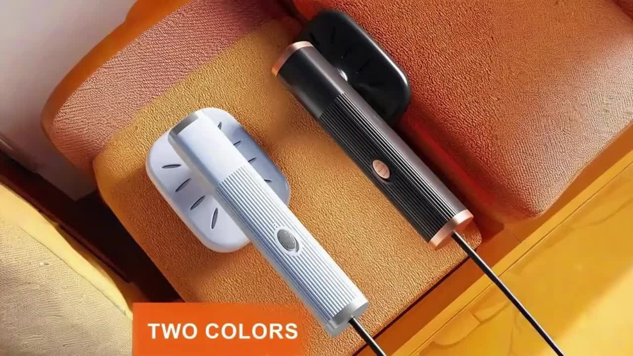 White/Black USB-Powered Handheld Steam Iron - Portable -like Ironing Machine, Dual-Mode Flat & Hanging Iron with USB Plug-in (No External), Quick Wrinkle Remover for Clothes, Suits, Knit, Silky Fabrics - Compact Travel & Home