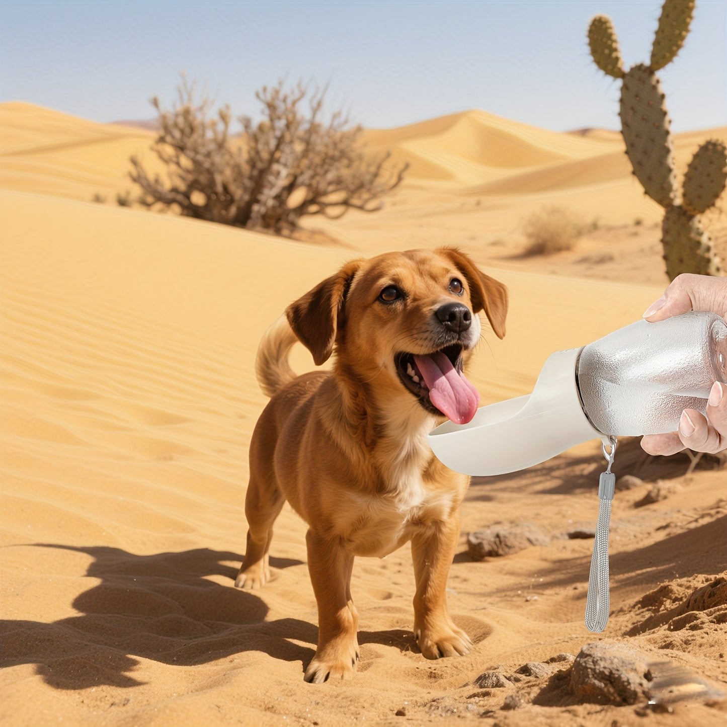 Plastic Pet Supplies Cat Dog Water Dispenser Outdoor Travel Hiking Water Bottle