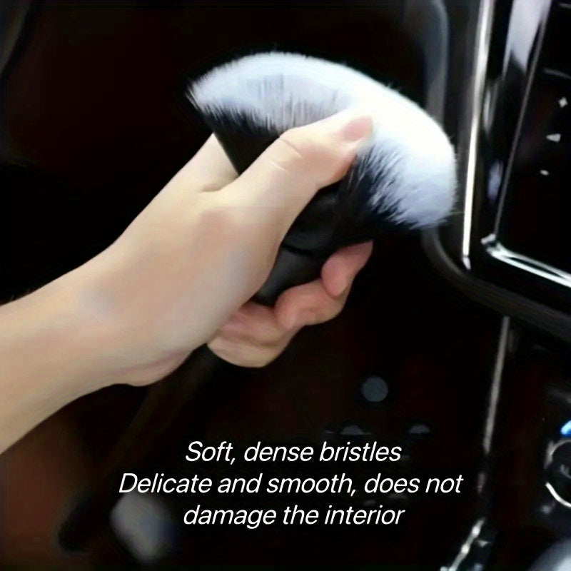 NEW Car Interior Detail Brush, Home Cleaning Dusting Brush, Computer Keyboard Jewelry Dusting Cleaning Brush, Soft Bristle Cleaning Brush, Dust Removal Tool, Car Interior Cleaning Brush, Car Dashboard Dusting Brush, No Batter