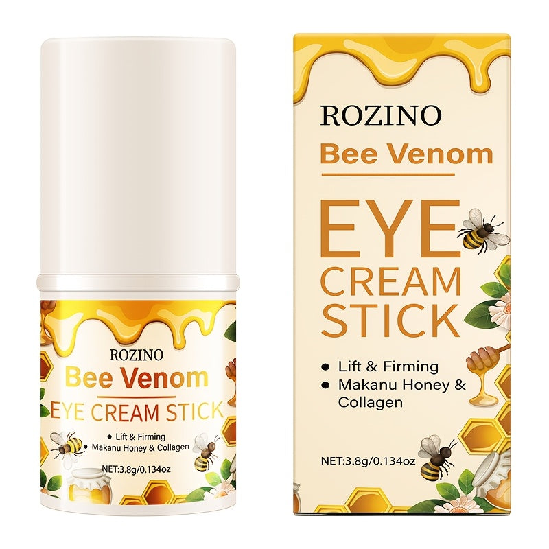 Bee Venom Collagen Instant Lifting Under Eye Cream - Deep Moisturizing & Dark Circles, Hypoallergenic, All Light Beige Types, Unisex Adult Skincare for Puffiness & Wrinkles, No Power Needed, Skincare Routine, Sleek Packaging