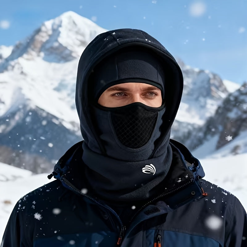 Men's Thermal Face Mask  - Full Face & Neck Coverage Winter Skiing, Snowboarding, Outdoor Activities - Cold Weather Beanie Hooded Cover for, Commuting - Warm for Cold Seasons Sports Apparel Accessories