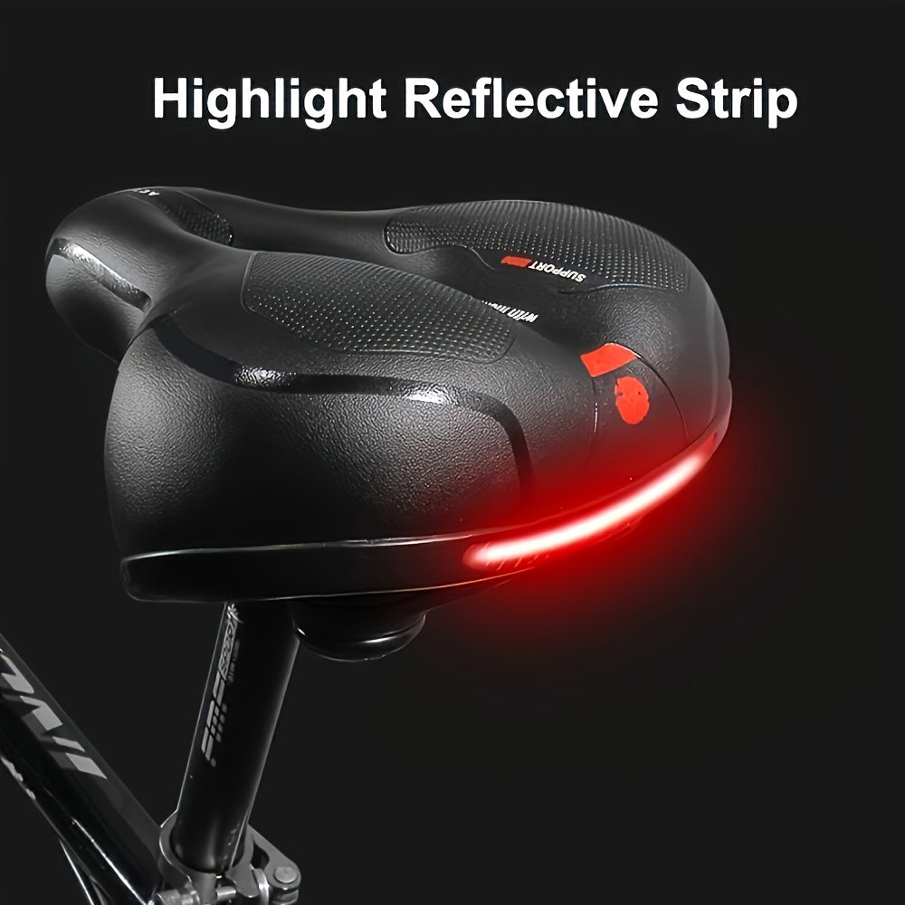 Ultra-comfortable Bicycle Seat Cushion | Unisex Wide Saddle | 2 Shock-absorbing Balls + Memory Foam Cushioning | Waterproof, Sweat-resistant, and Non-slip | Suitable for Mountain/road/commuter/fitness Bikes | Long-distance R